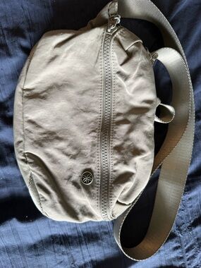 Womens Crossbody Sling Bag in Light Khaki - (green) Casual Everyday Carry